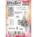 PaperArtsy Mags Woodcock Eclectica3 Cling Stamps emw008