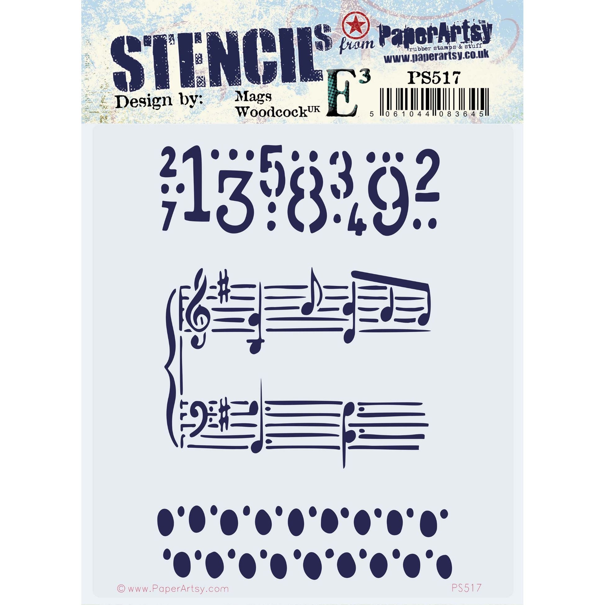 PaperArtsy Mags Woodcock Stencil ps517