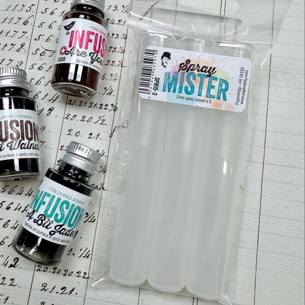 PaperArtsy Spray Mister 15ml Bottles Pack of 3 spr15-3