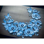 PaperArtsy Tracy Scott Cling Stamps ts108 blue flowers