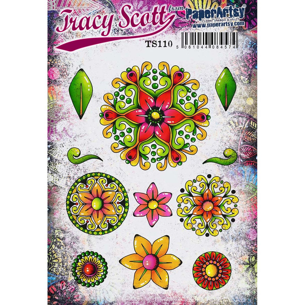 PaperArtsy Tracy Scott Cling Stamps ts110
