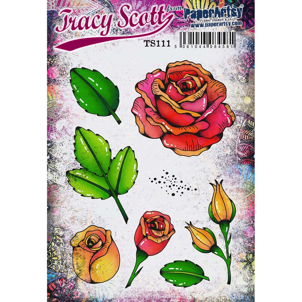 PaperArtsy Tracy Scott Cling Stamps ts111