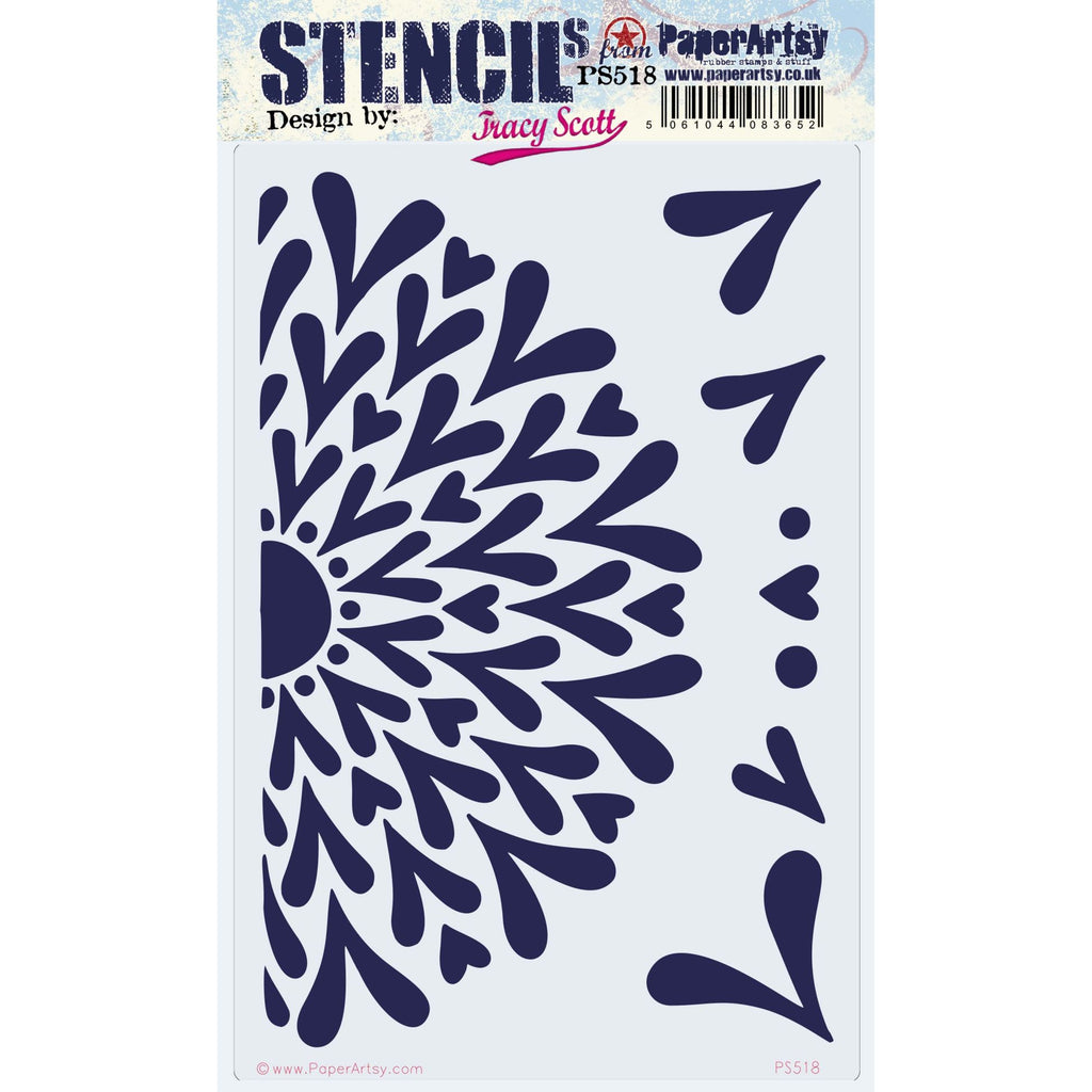 PaperArtsy Tracy Scott Large Stencil ps518