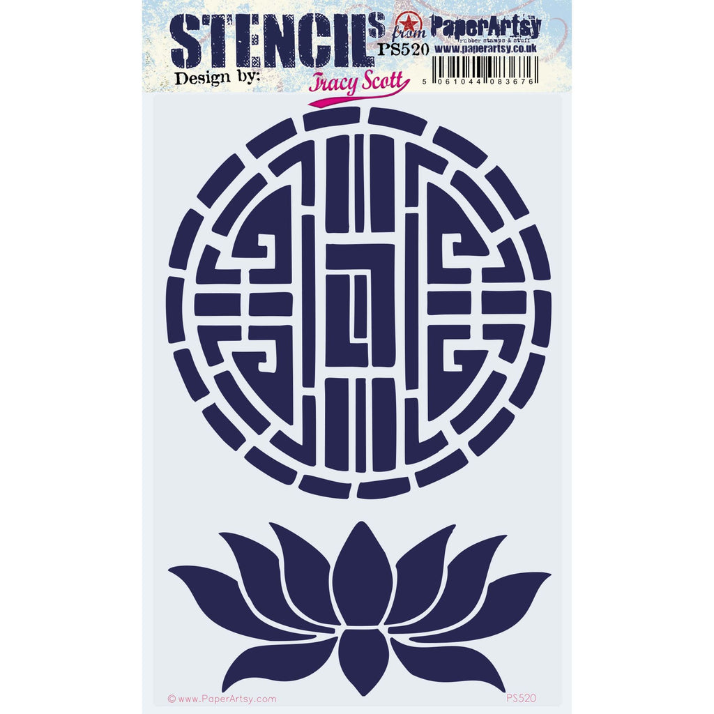PaperArtsy Tracy Scott Large Stencil ps520
