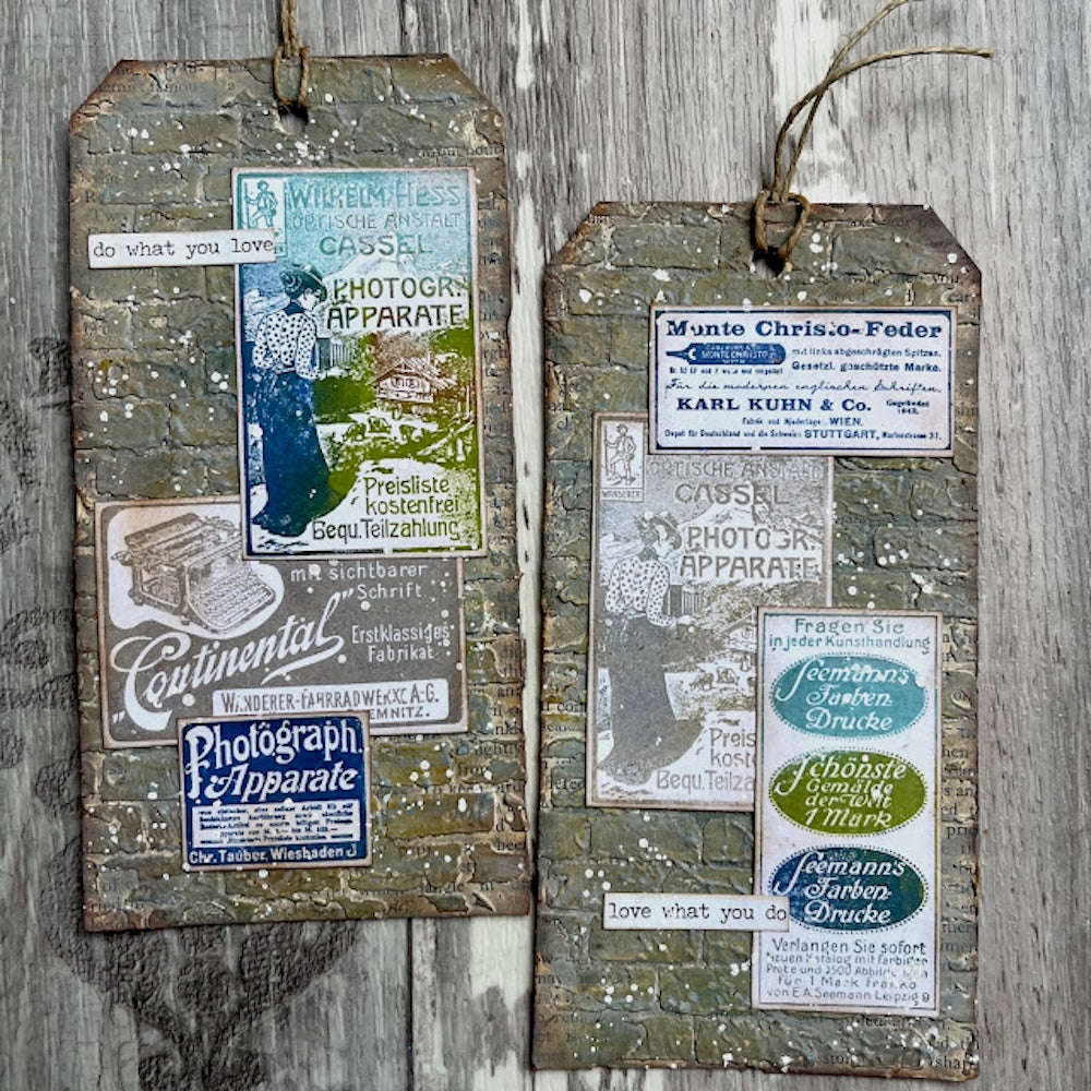 PaperArtsy Alison Bomber Advertising Edition Cling Stamps ab050