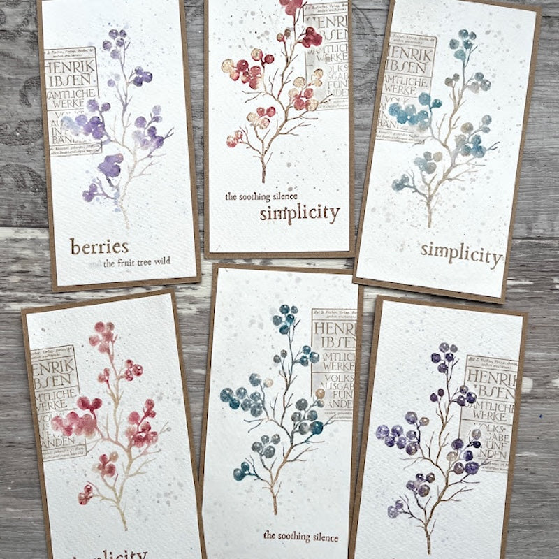 Paper Artsy Alison Bomber Berry Branches Edition Cling Stamps eab56 simplicity