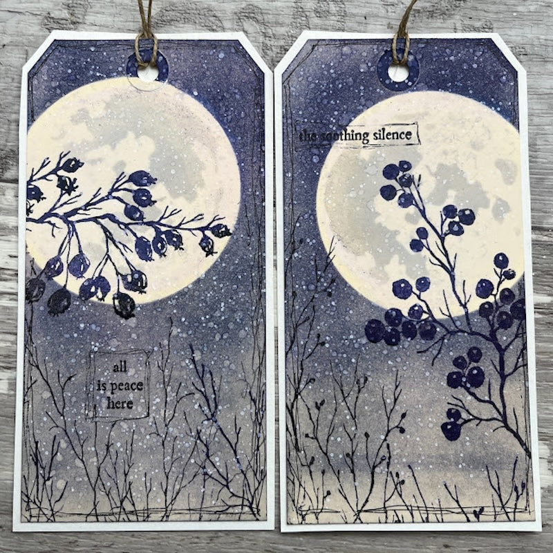 Paper Artsy Alison Bomber Berry Branches Edition Cling Stamps eab56 tags