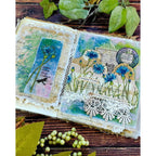 Paper Artsy Alison Bomber Cornflower Edition Cling Stamps eab34 flowers