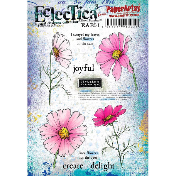 Paper Artsy Alison Bomber Cosmos Edition Cling Stamps eab51