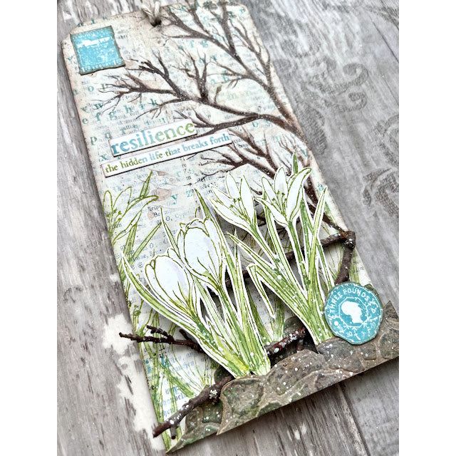 Paper Artsy Alison Bomber Crocus Cling Stamps eab45 resilience