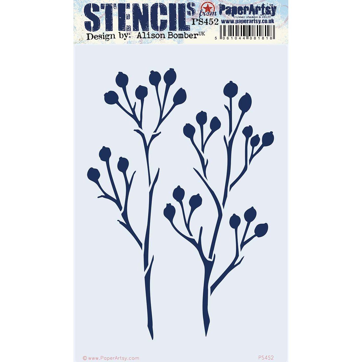 Paper Artsy Alison Bomber Large Stencil ps452