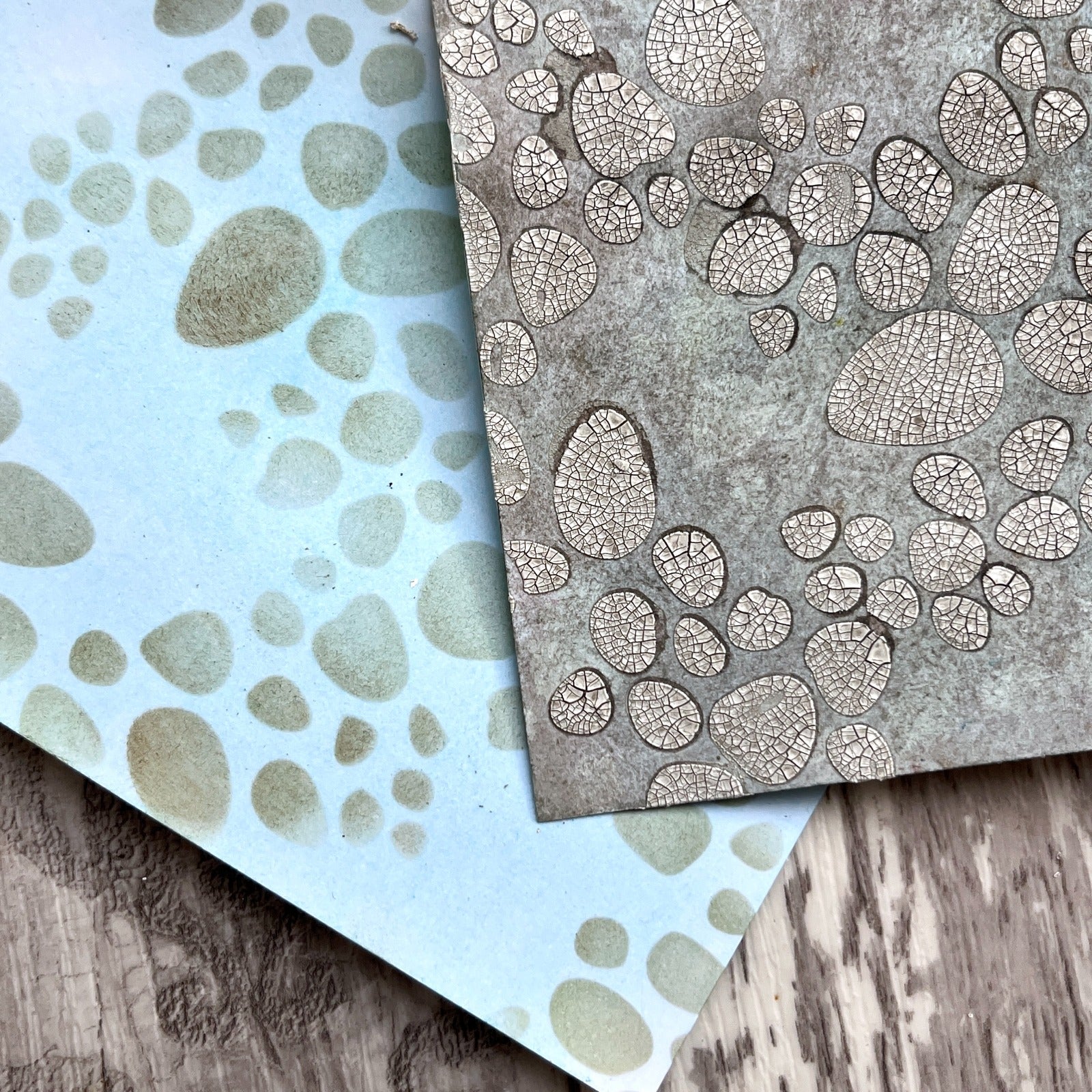 Paper Artsy Alison Bomber Large Stencil ps486 crackle