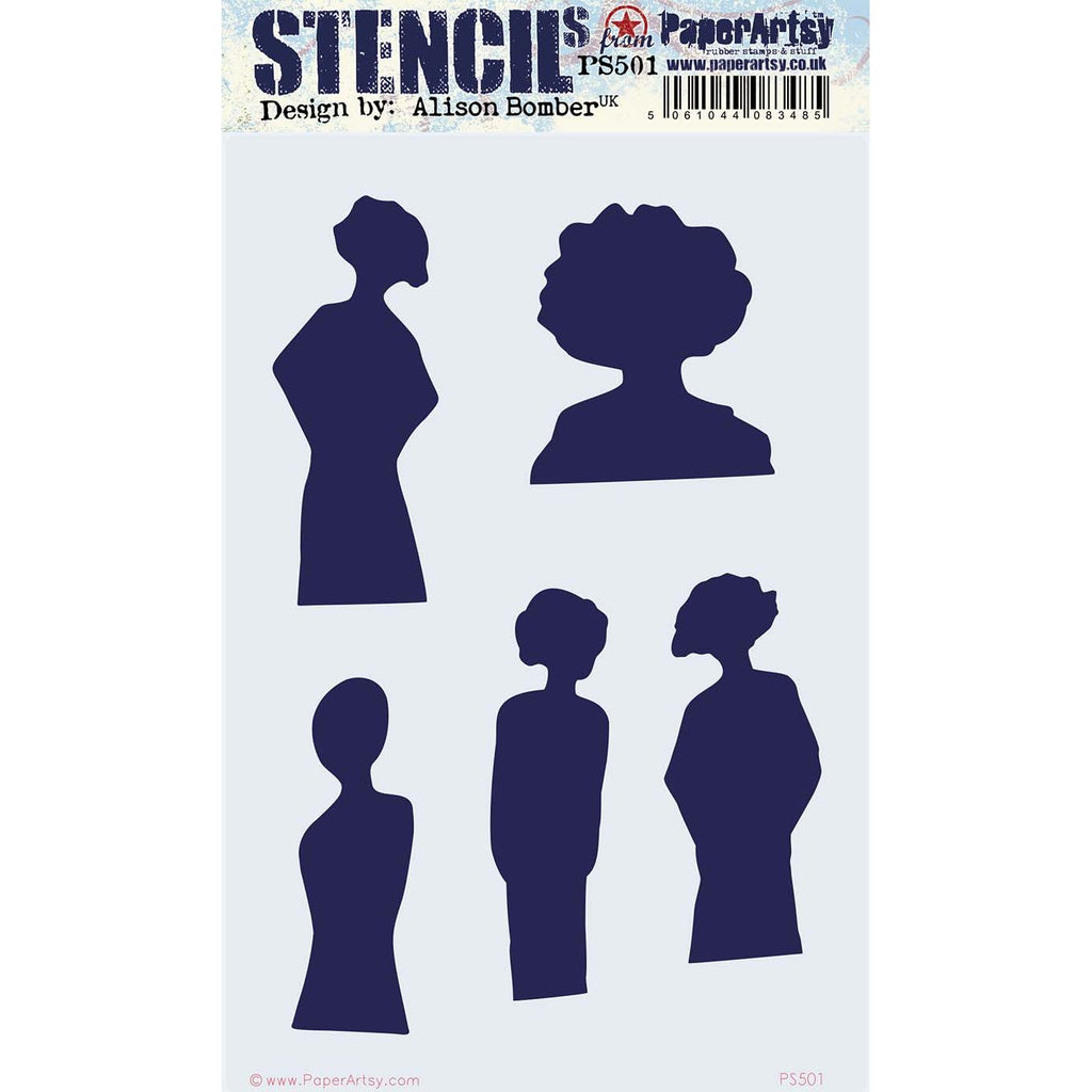 Paper Artsy Alison Bomber Large Stencil ps501