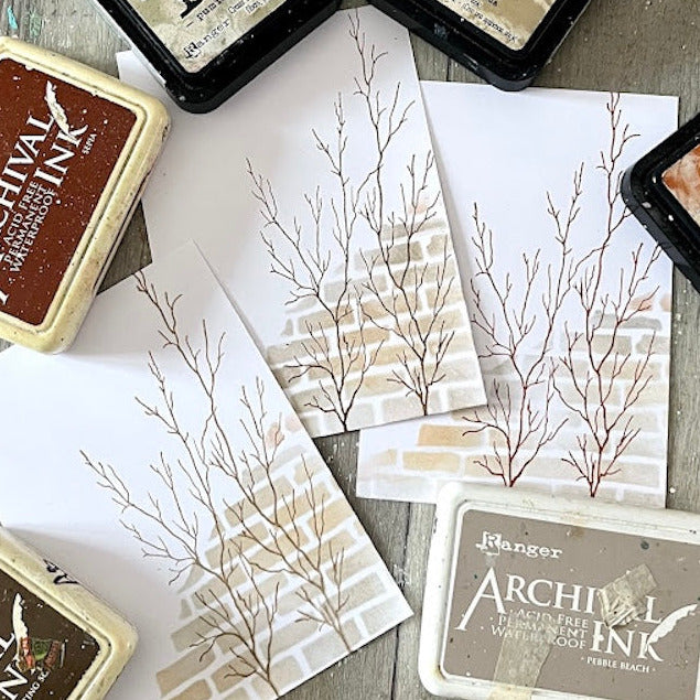 Paper Artsy Alison Bomber Large Stencil ps502 branches 2