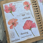 Paper Artsy Alison Bomber Summer Poppies Edition Cling Stamps eab48 dancing