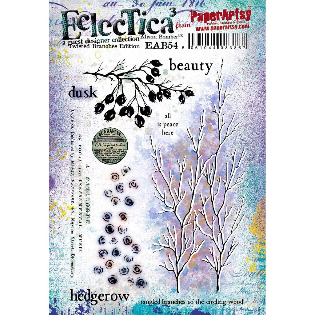 Paper Artsy Alison Bomber Twisted Branches Edition Cling Stamps eab54