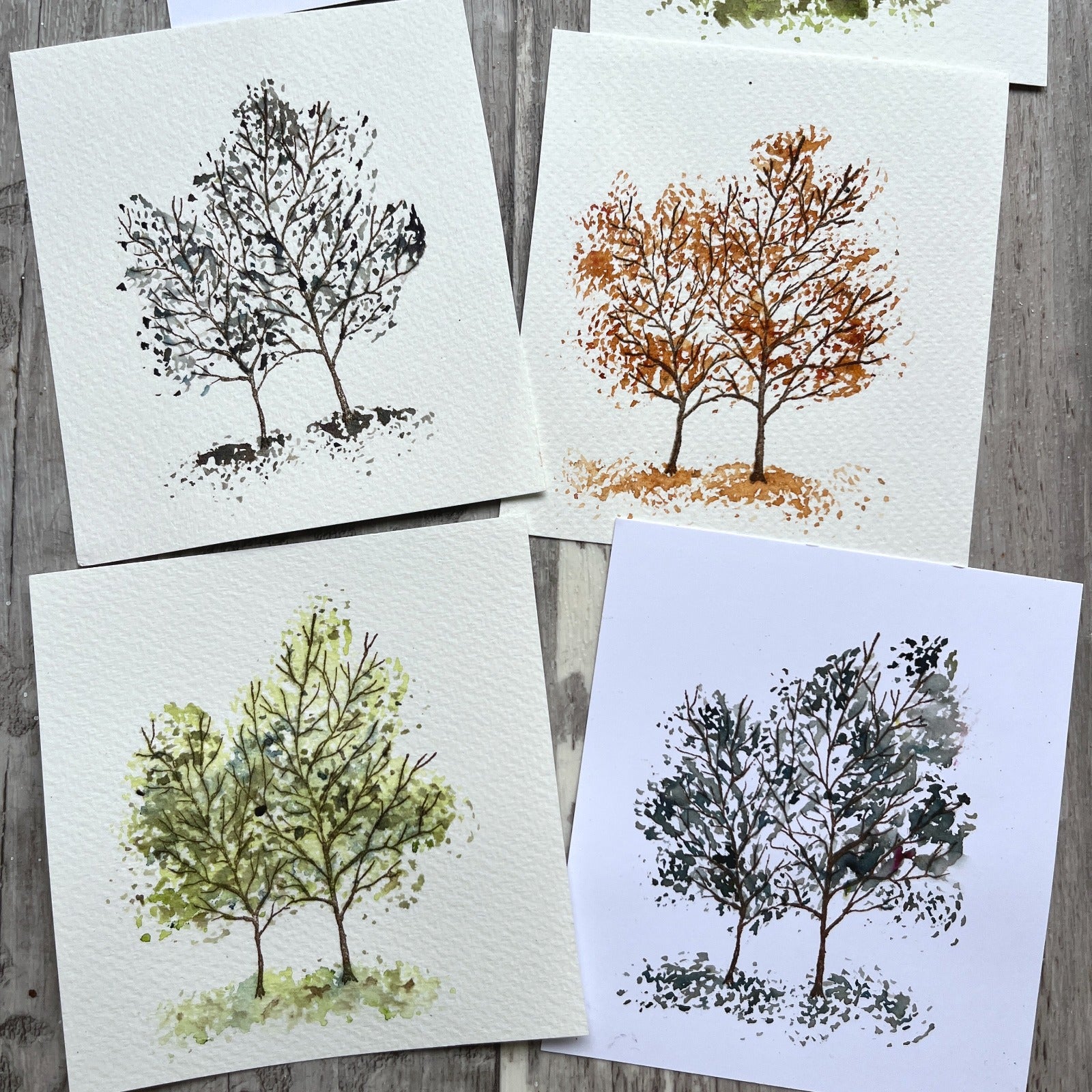 Paper Artsy Alison Bomber Twisted Leaves Edition Cling Stamps