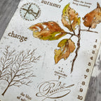 Paper Artsy Alison Bomber Twisted Leaves Edition Cling Stamps eab53 leaves