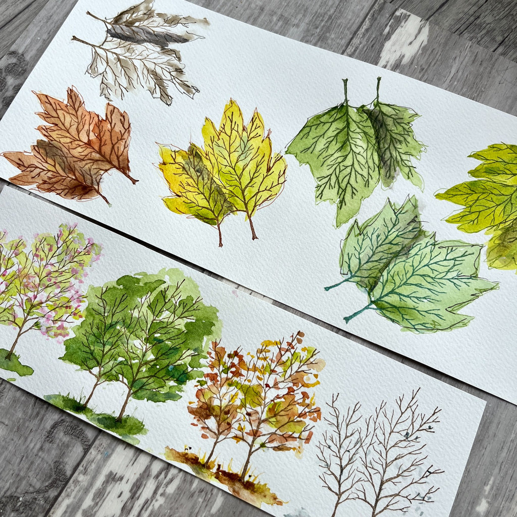 Paper Artsy Alison Bomber Twisted Leaves Edition Cling Stamps eab53 trees