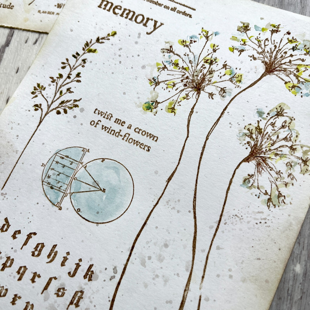 Paper Artsy Alison Bomber Twisted Umbels Edition Cling Stamps eab52 trees