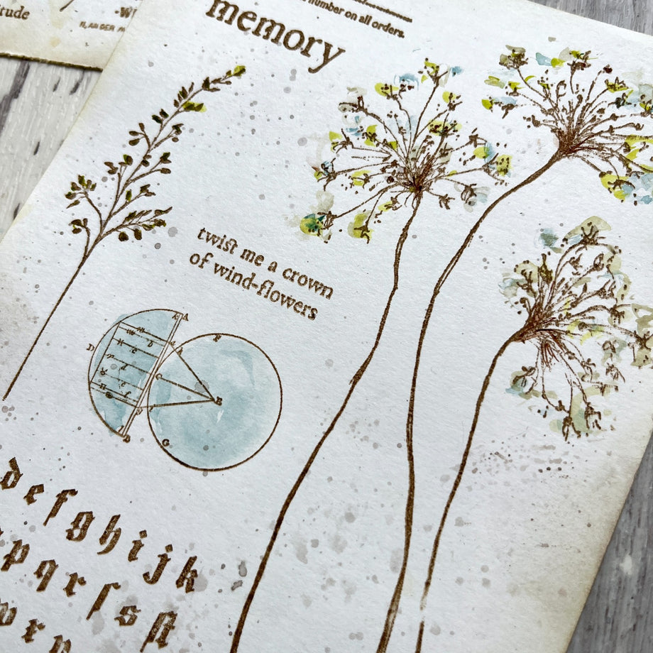 Paper Artsy Alison Bomber Twisted Umbels Edition Cling Stamps