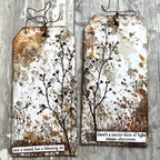 Paper Artsy Alison Bomber Winter Grasses Cling Stamps eab42 listening air