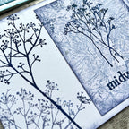 Paper Artsy Alison Bomber Winter Umbels Cling Stamps eab44 twigs