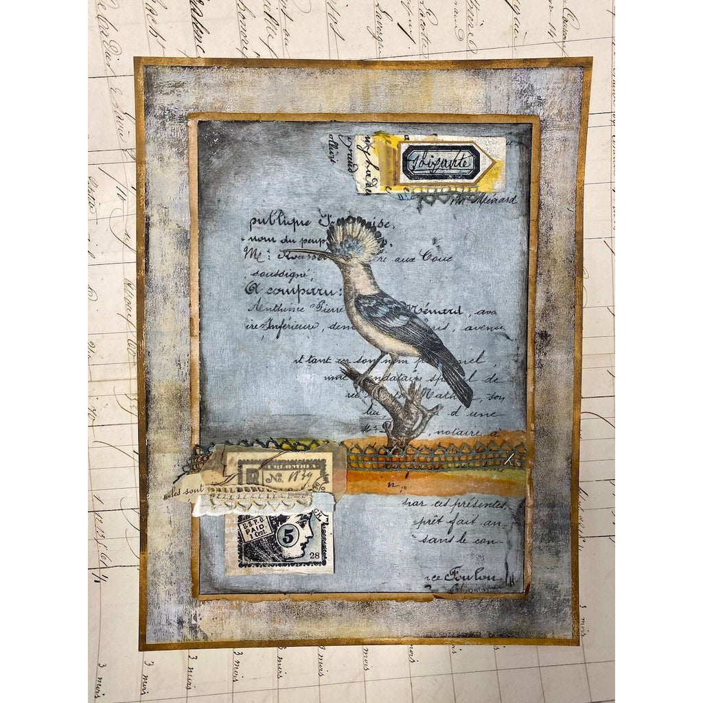 Paper Artsy Birds Printed Tissue pt11 postage