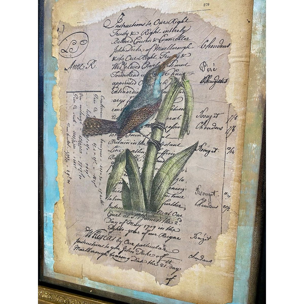 Paper Artsy Birds Printed Tissue pt11 writing