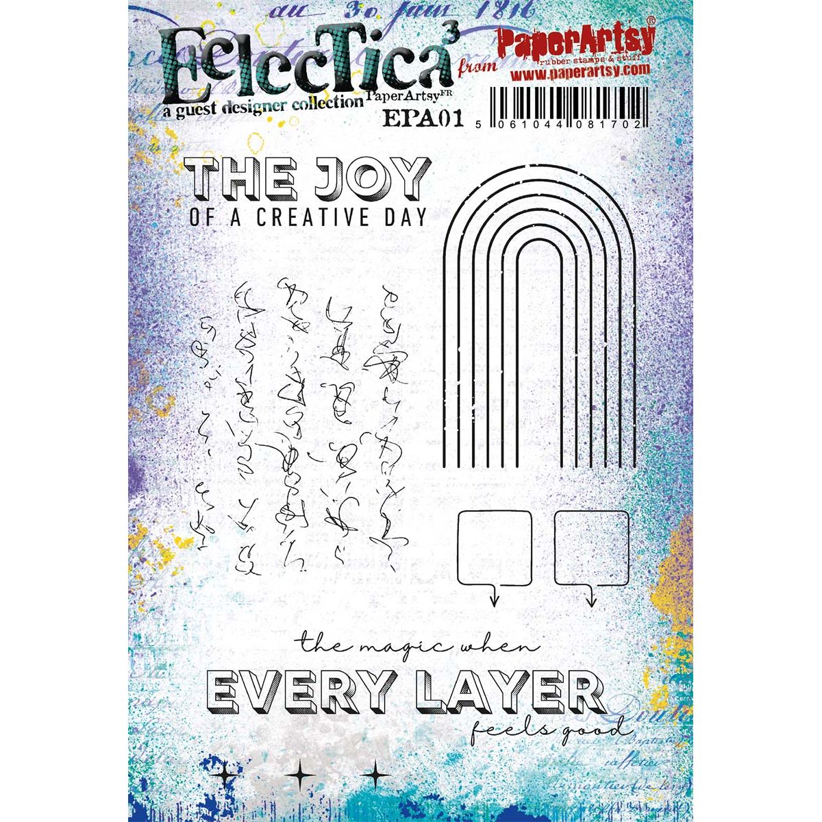 Paper Artsy Designer Collection 1 Cling Stamps epa01