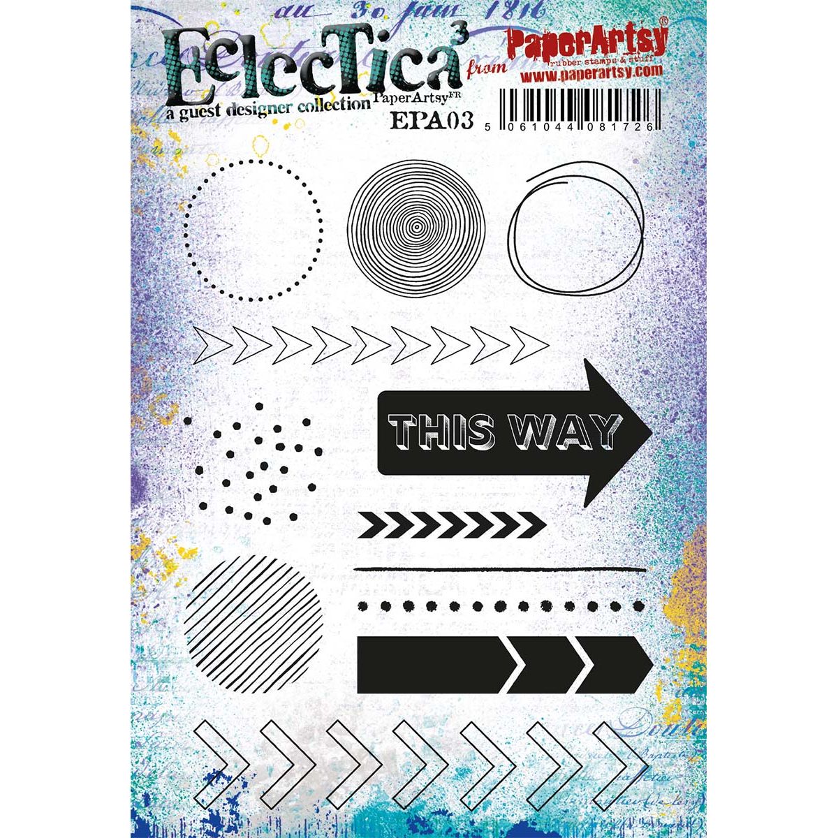 Paper Artsy Designer Collection 3 Cling Stamps epa03