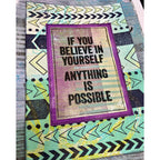 Paper Artsy Designer Collection 3 Cling Stamps epa03 believe in yourself