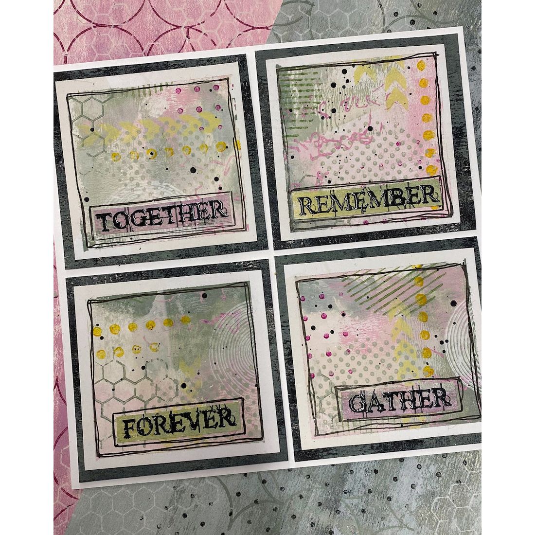Paper Artsy Designer Collection 3 Cling Stamps epa03 remember