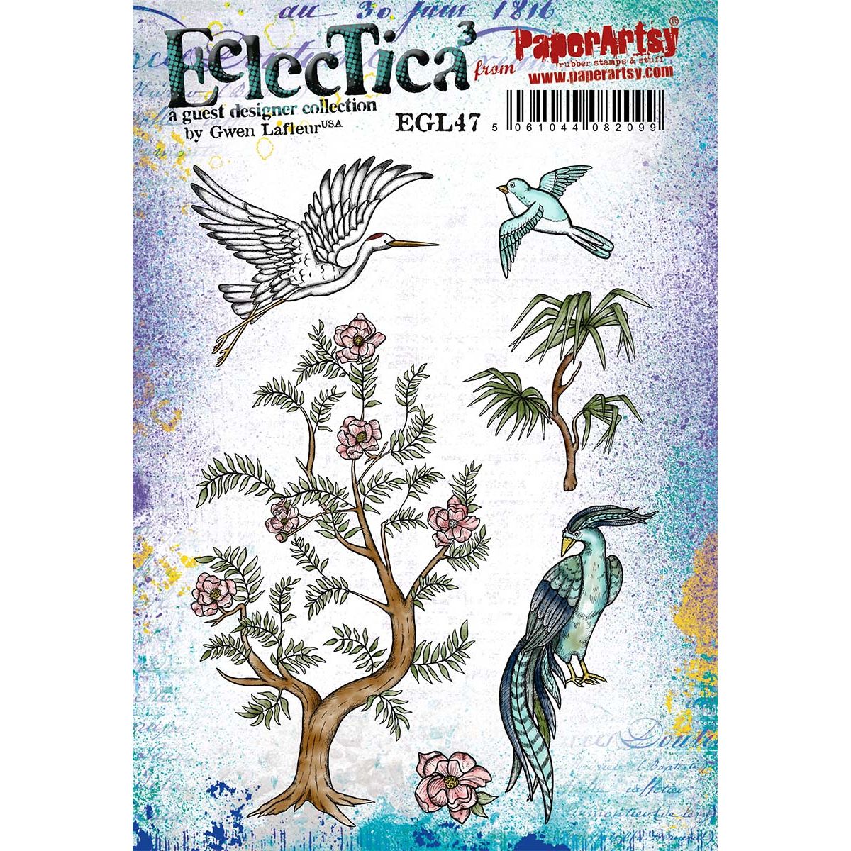 Paper Artsy Eclectica3 Gwen Lafleur Cling Stamps egl47
