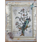 Paper Artsy Eclectica3 Gwen Lafleur Cling Stamps egl47 bird in tree