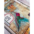Paper Artsy Eclectica3 Gwen Lafleur Pollination Cling Stamps egl51 humming bird