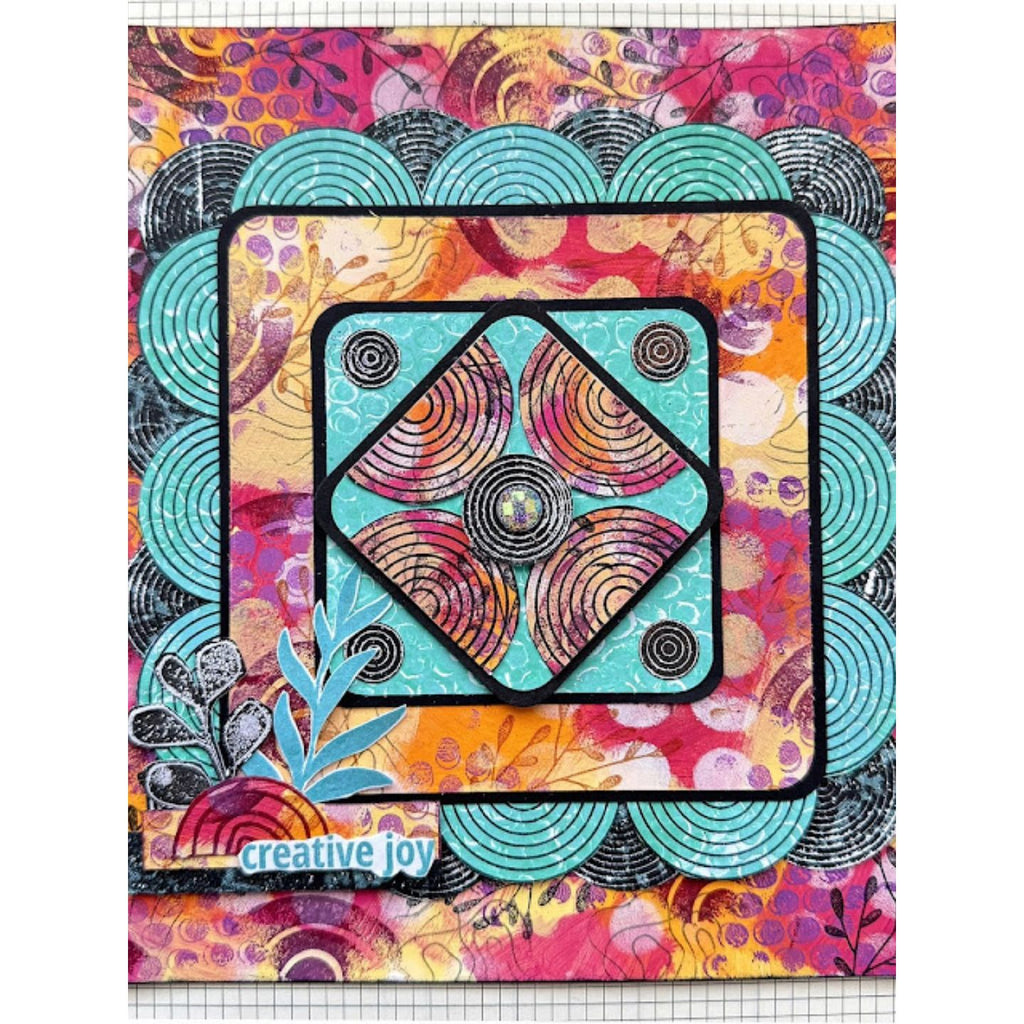 Paper Artsy Eclectica3 Mini Cling Stamp em153 creative joy