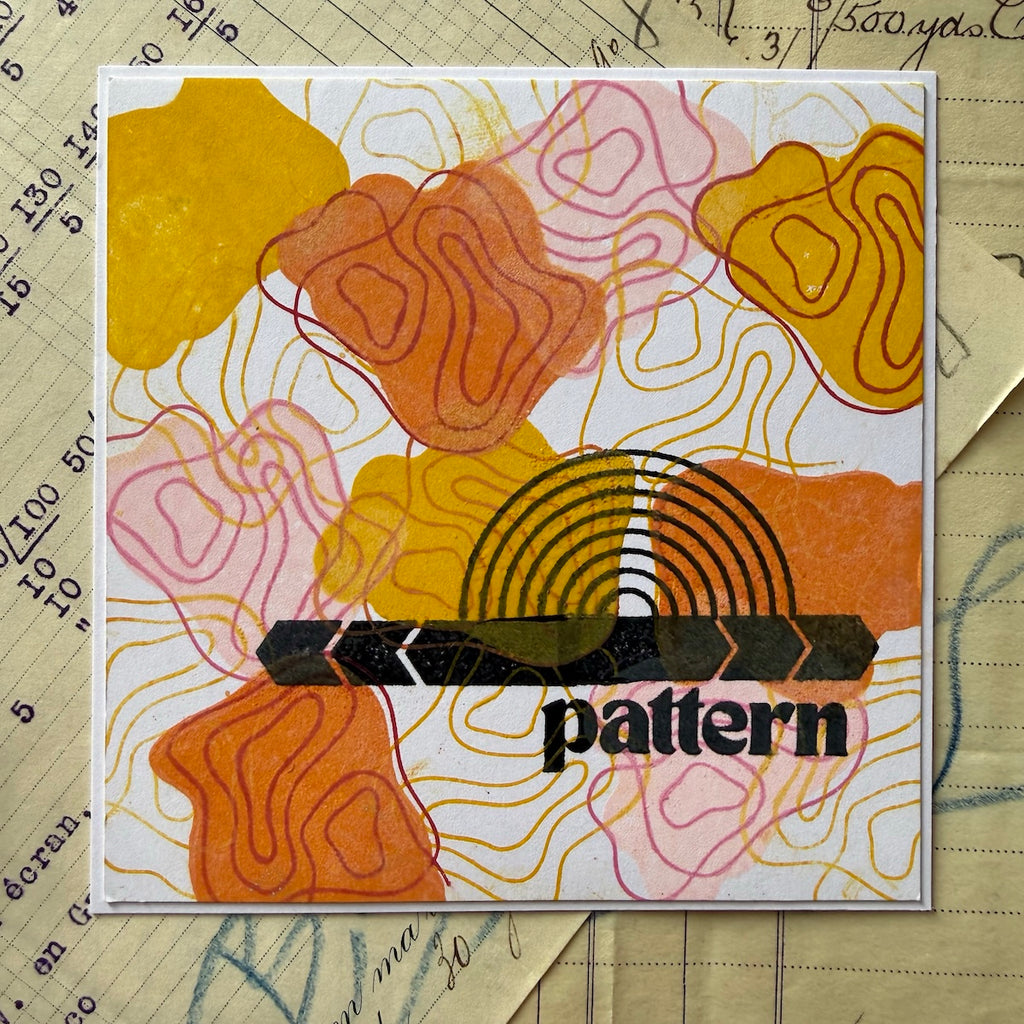Paper Artsy Eclectica3 Mini Cling Stamp em157 pattern