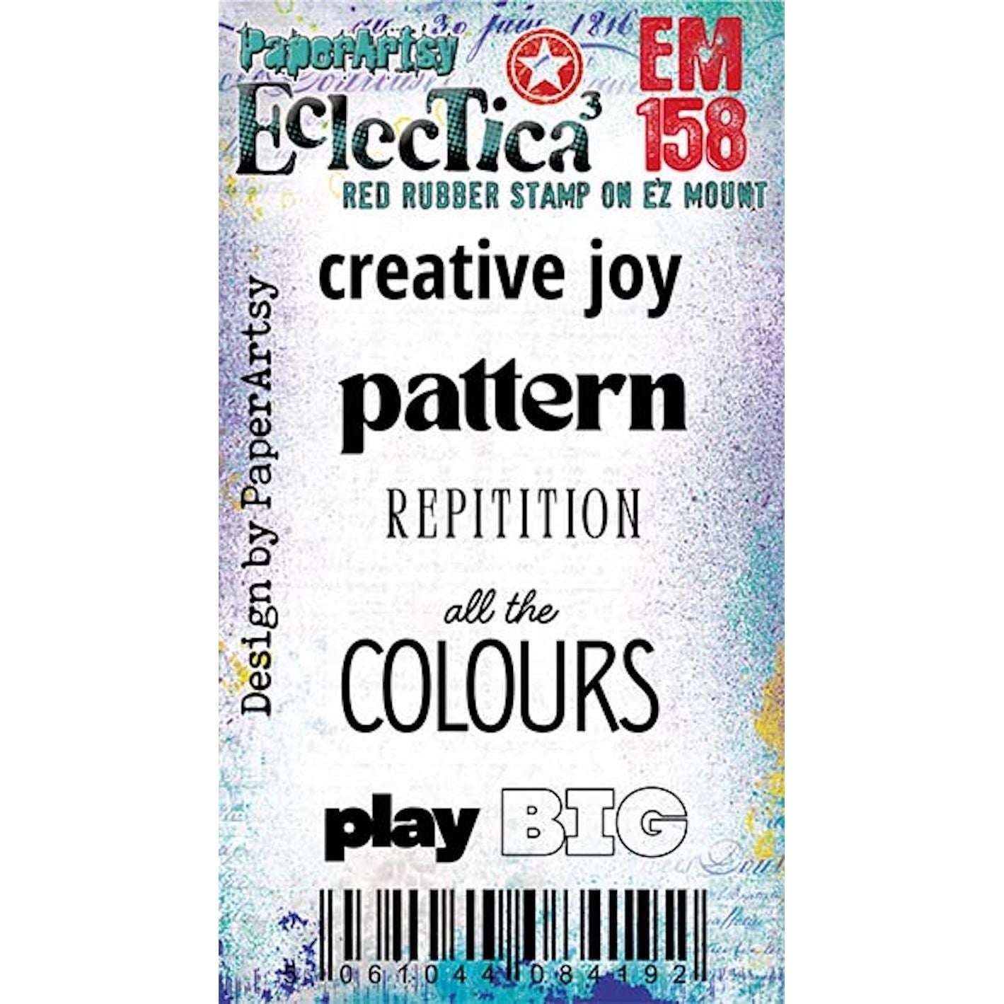 Paper Artsy Eclectica3 Mini Cling Stamp em158