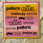 Paper Artsy Eclectica3 Mini Cling Stamp em158 pattern