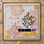 Paper Artsy Eclectica3 Mini Cling Stamp em159 joy