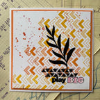 Paper Artsy Eclectica3 Mini Cling Stamp em160 play big