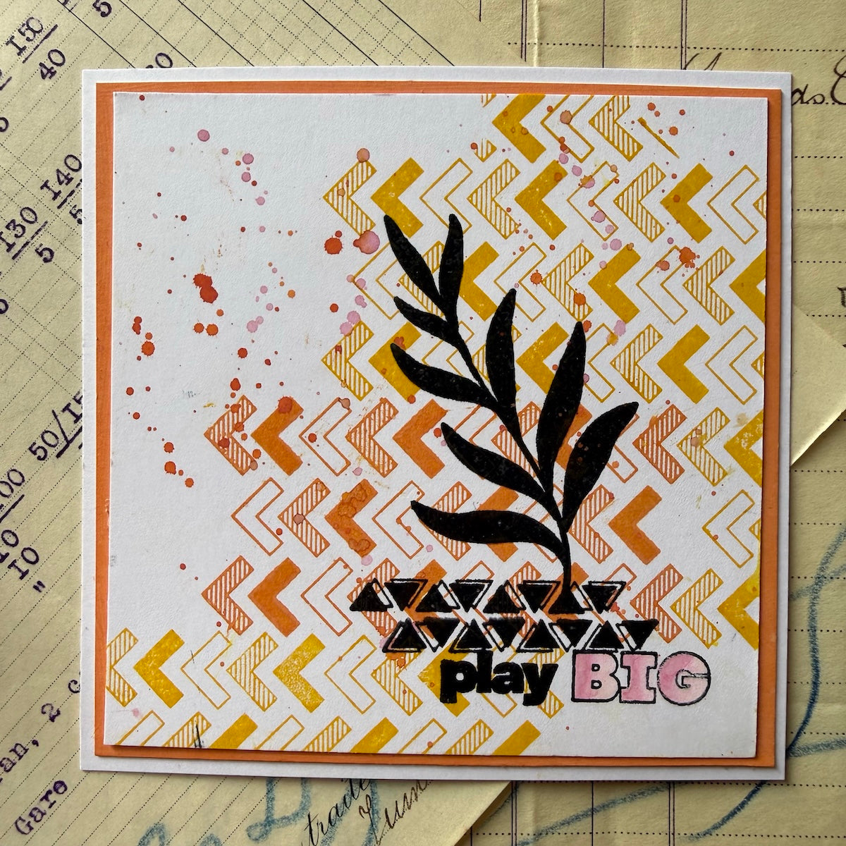 Paper Artsy Eclectica3 Mini Cling Stamp em160 play big