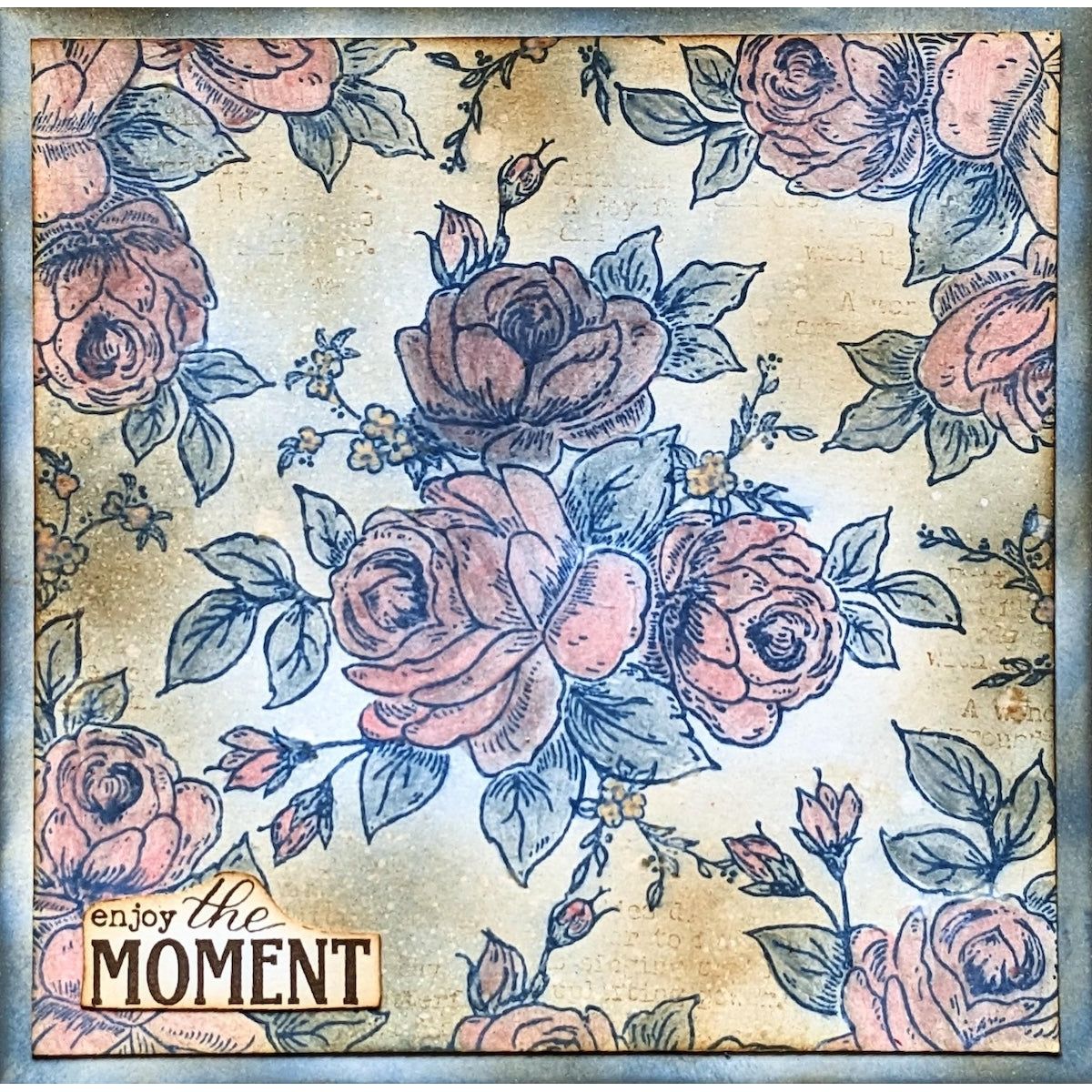 Paper Artsy Eclectica3 Scrapcosy Cling Stamps esc50 enjoy the moment