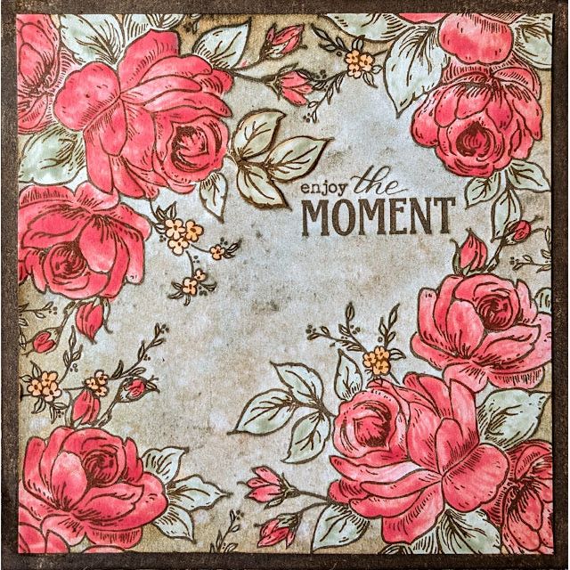 Paper Artsy Eclectica3 Scrapcosy Cling Stamps esc50 moment