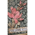 Paper Artsy Eclectica3 Scrapcosy Cling Stamps esc52 flower