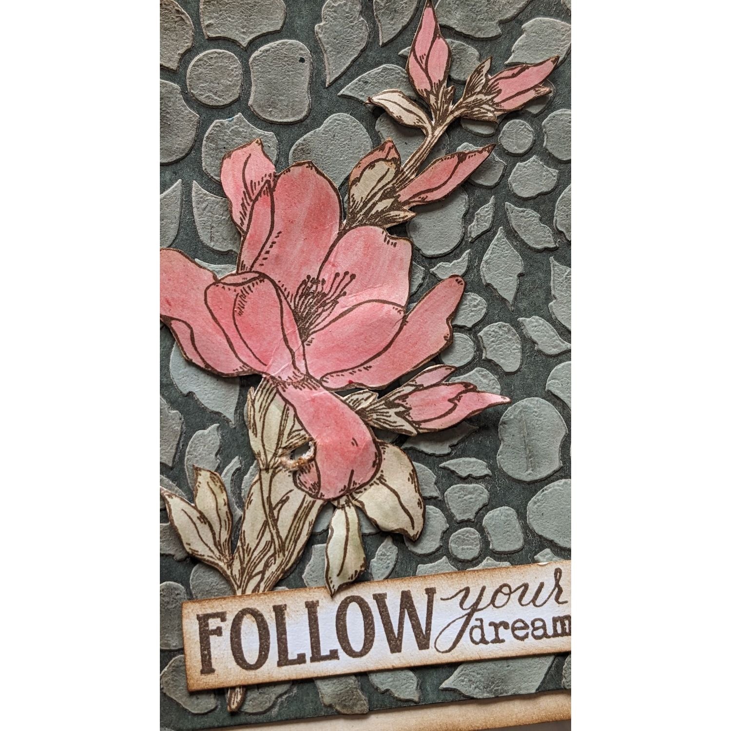 Paper Artsy Eclectica3 Scrapcosy Cling Stamps esc52 flower