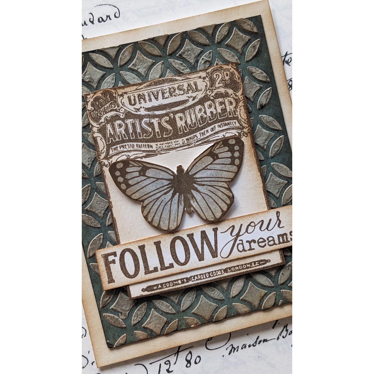 Paper Artsy Eclectica3 Scrapcosy Cling Stamps esc52 follow dreams