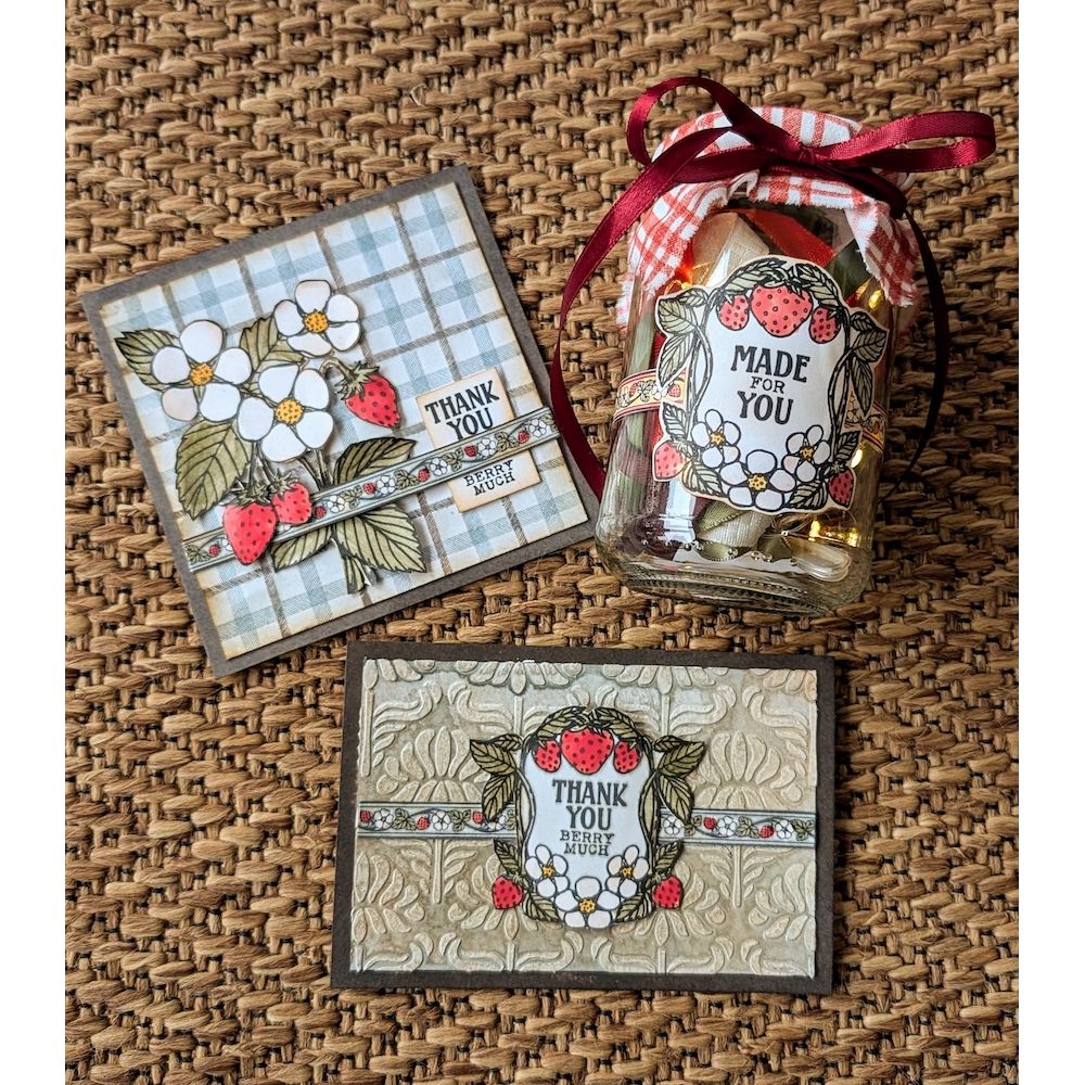 Paper Artsy Eclectica3 Scrapcosy Cling Stamps esc54 thank you