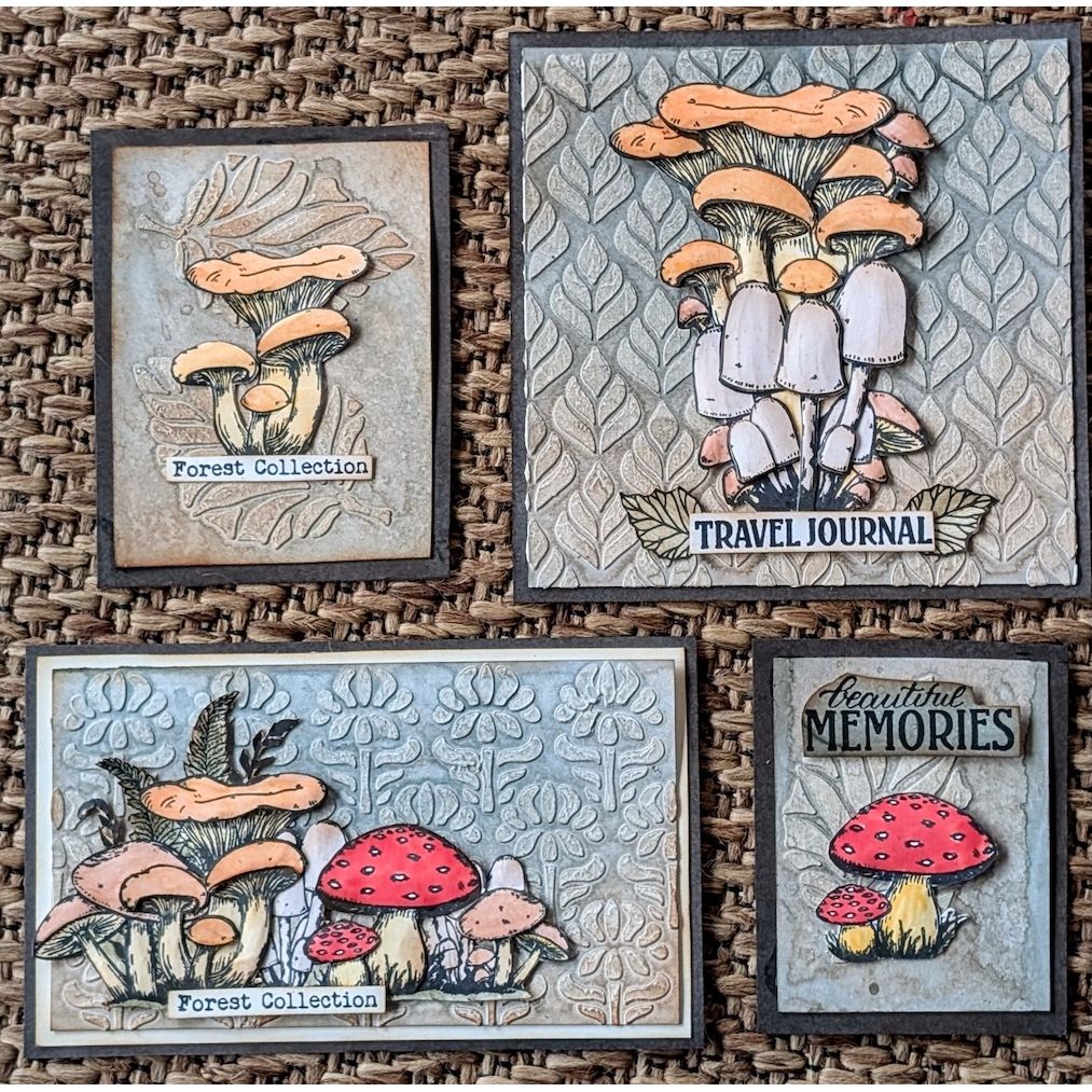 Paper Artsy Eclectica3 Scrapcosy Cling Stamps esc55 mushroom